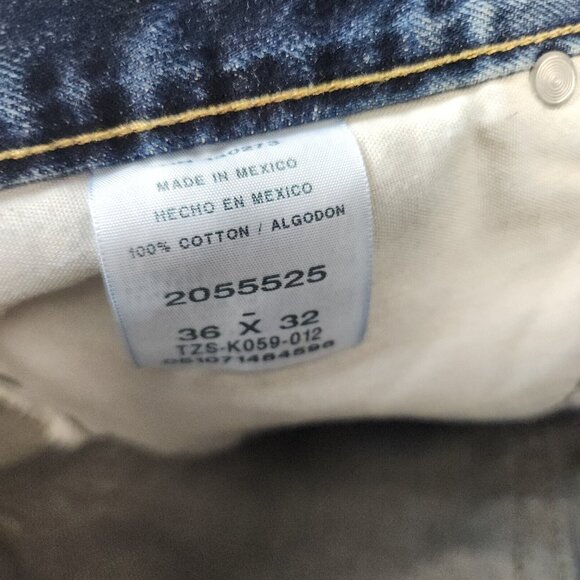 LEE Jeans Men's 36x32 Relaxed Fit Dark Wash Straight Leg Denim Pants Cowboy - Picture 8 of 9